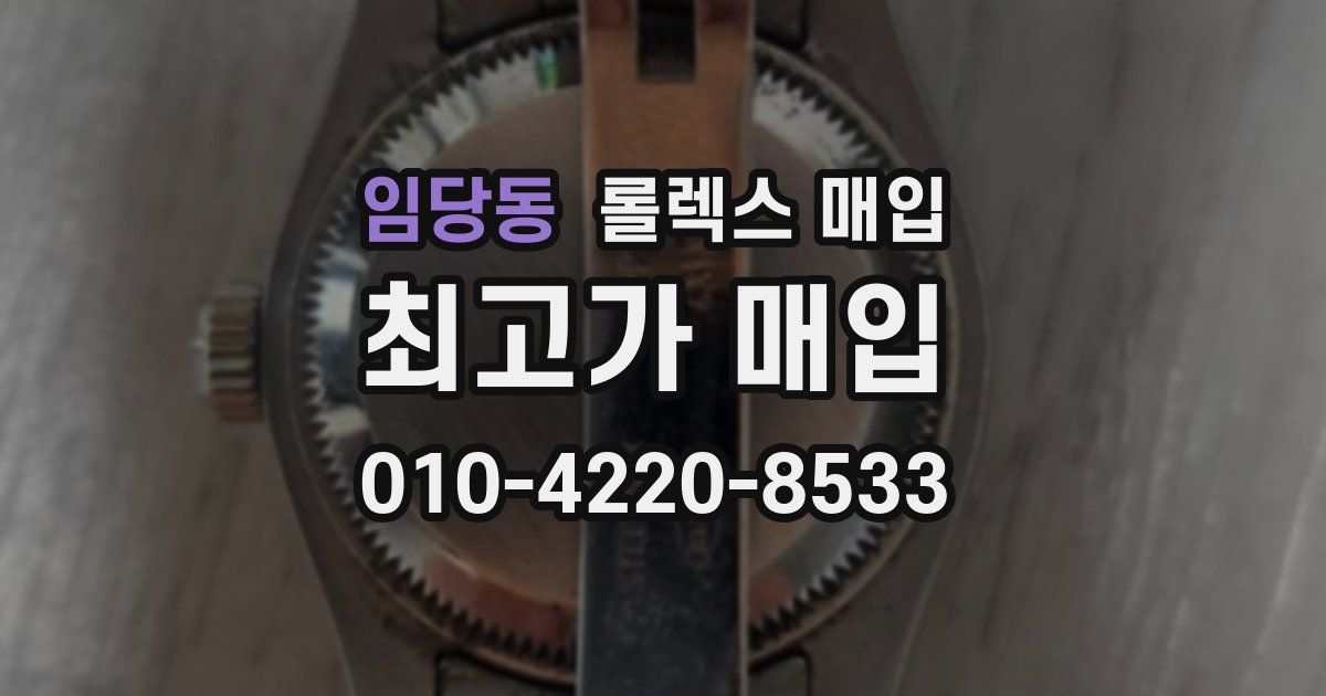 임당동 롤렉스 매입