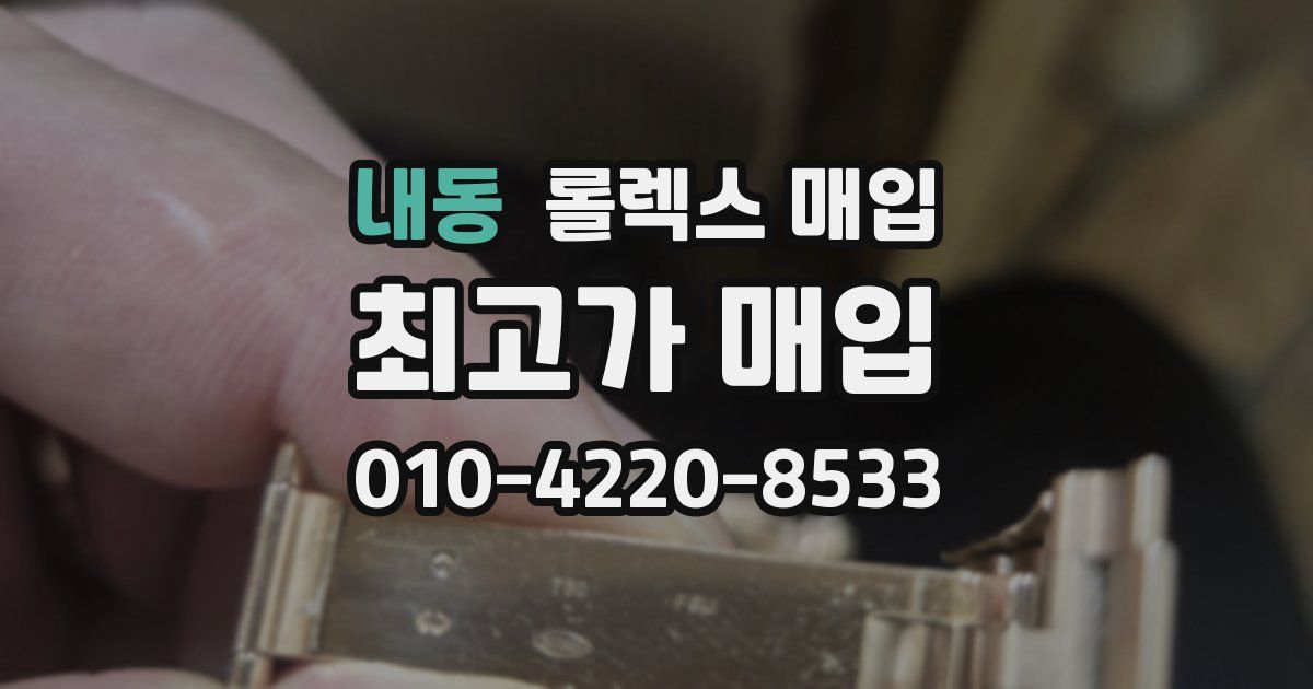 내동 롤렉스 매입
