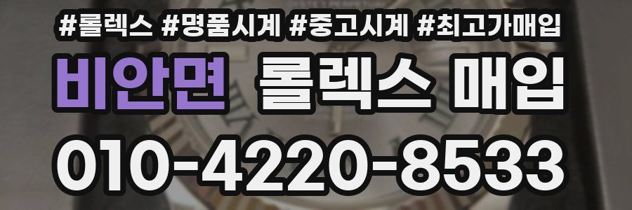 비안면 롤렉스 매입