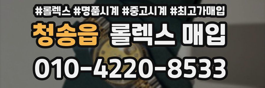 청송읍 롤렉스 매입