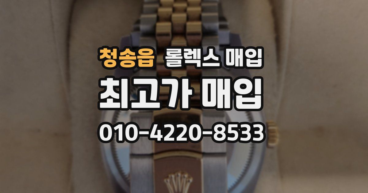 청송읍 롤렉스 매입