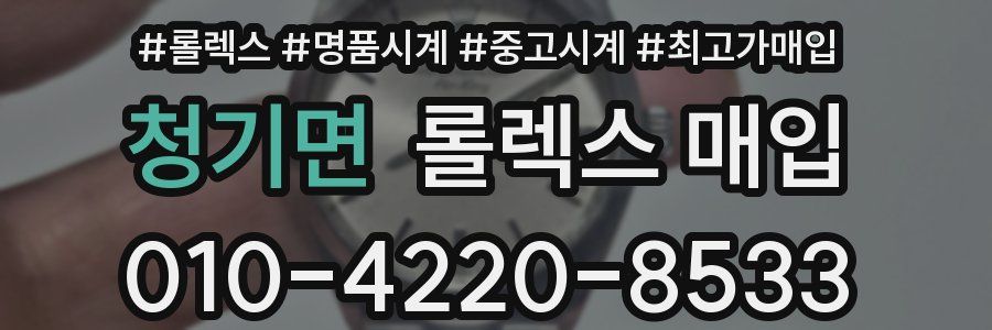 청기면 롤렉스 매입