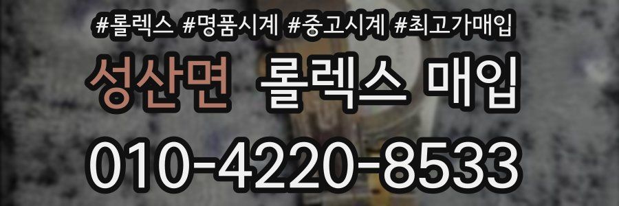 성산면 롤렉스 매입