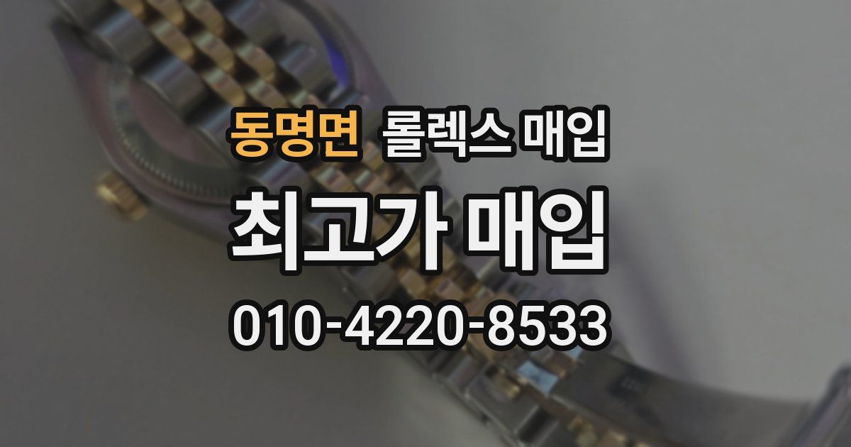 동명면 롤렉스 매입