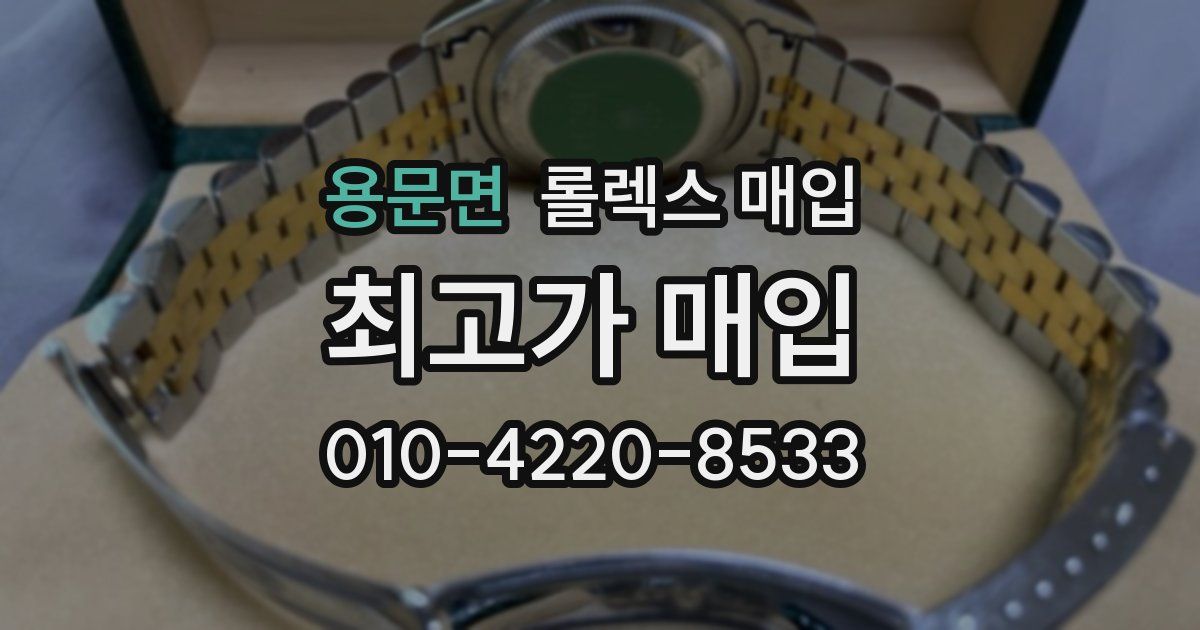 용문면 롤렉스 매입