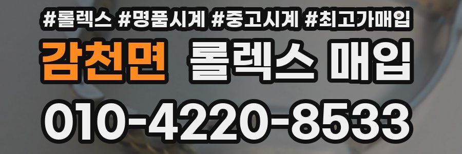 감천면 롤렉스 매입