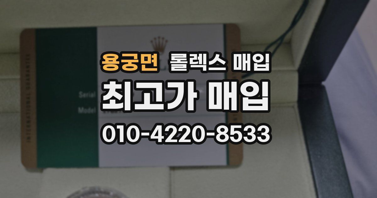 용궁면 롤렉스 매입