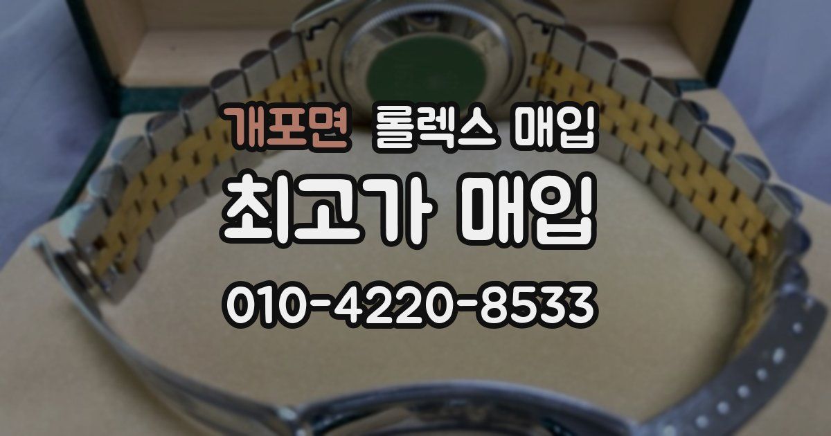 개포면 롤렉스 매입