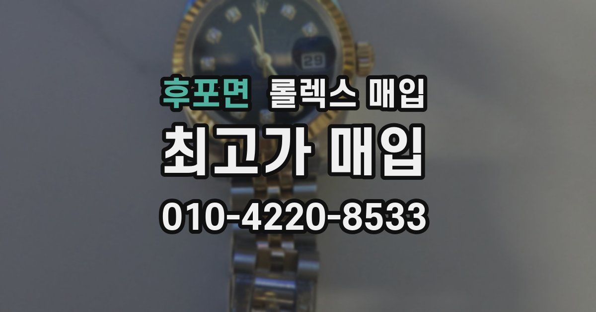 후포면 롤렉스 매입