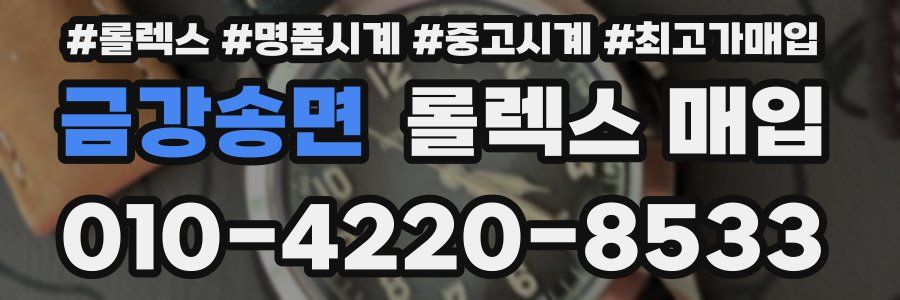 금강송면 롤렉스 매입