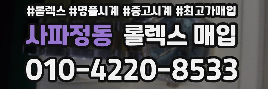 사파정동 롤렉스 매입