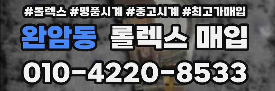 완암동 롤렉스 매입