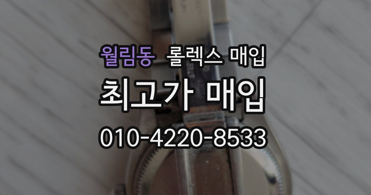 월림동 롤렉스 매입