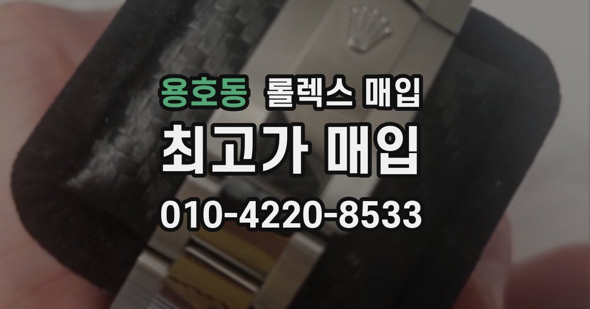용호동 롤렉스 매입