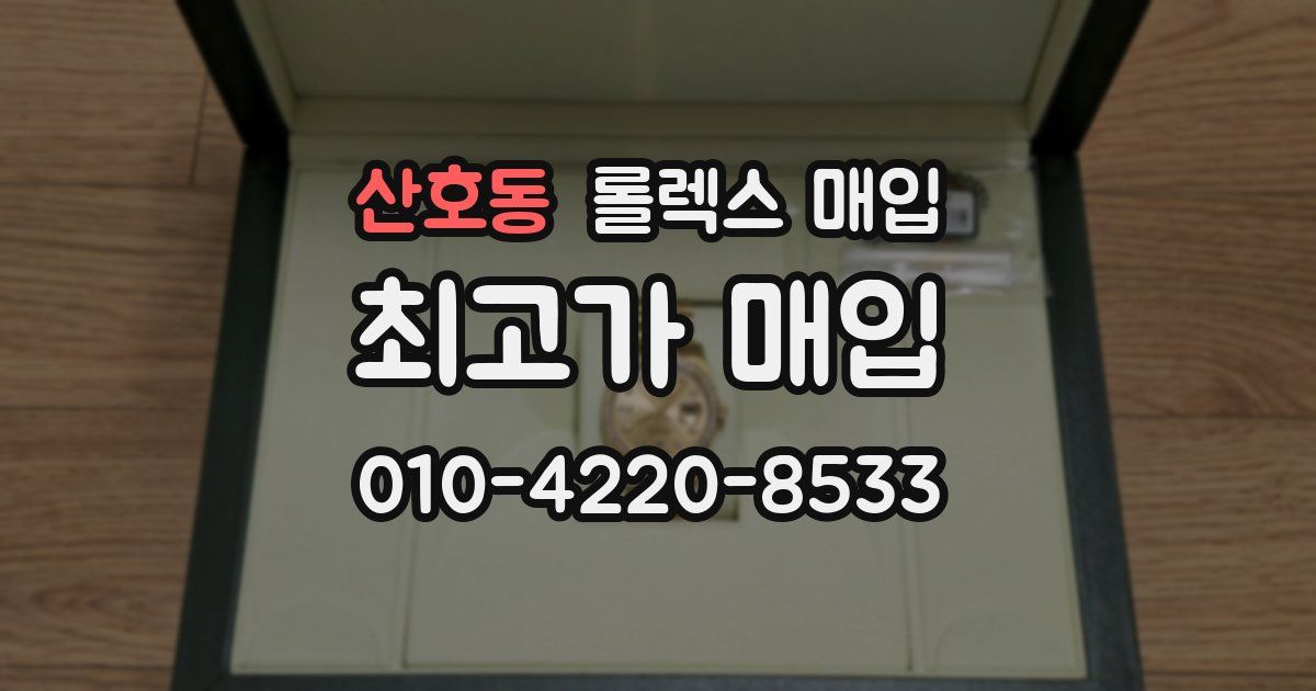 산호동 롤렉스 매입