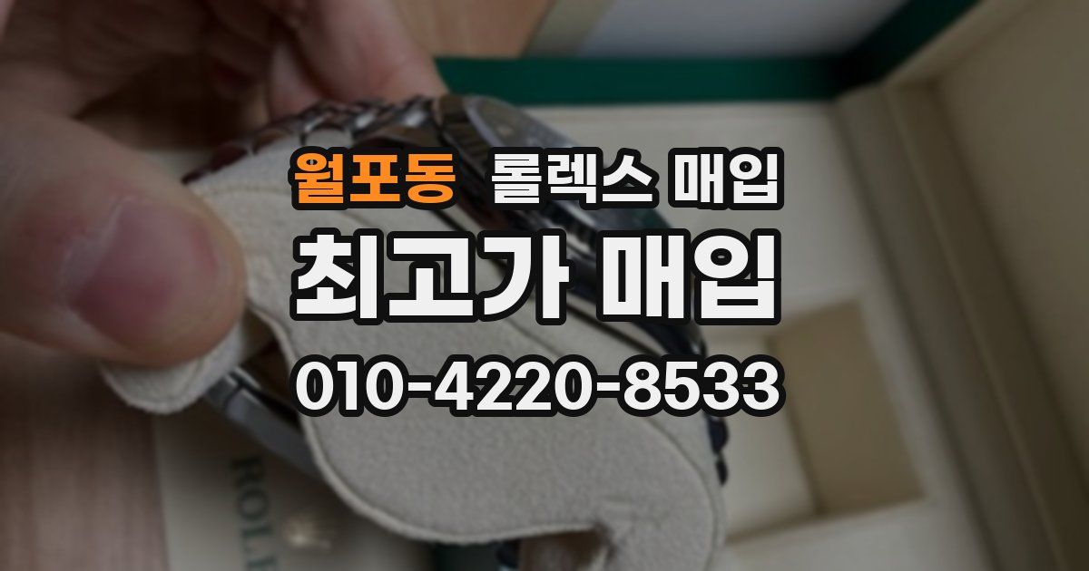 월포동 롤렉스 매입