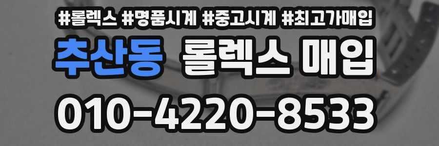 추산동 롤렉스 매입