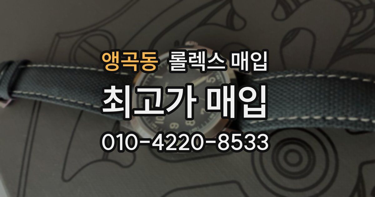 앵곡동 롤렉스 매입