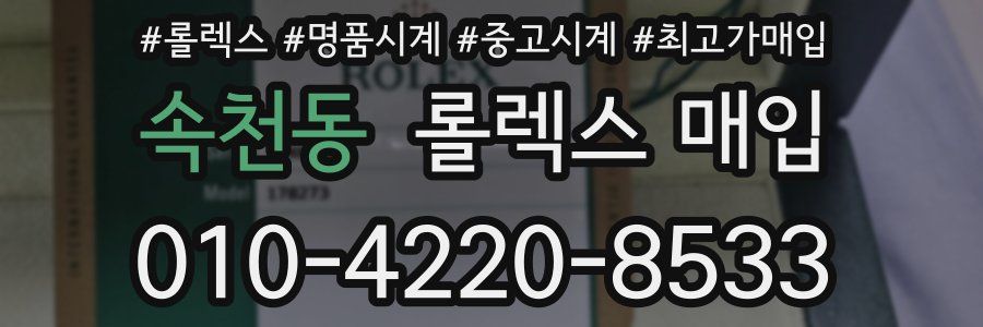속천동 롤렉스 매입