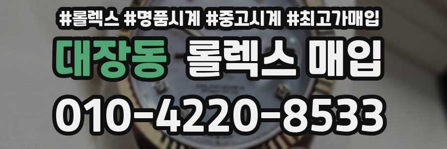 대장동 롤렉스 매입