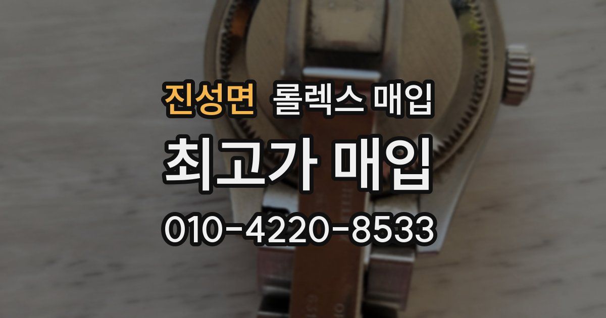 진성면 롤렉스 매입