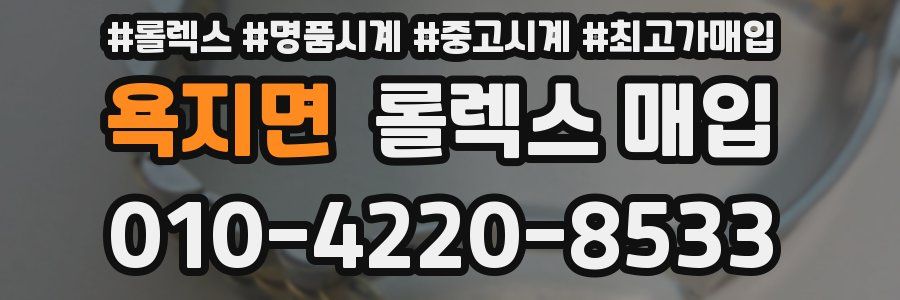 욕지면 롤렉스 매입