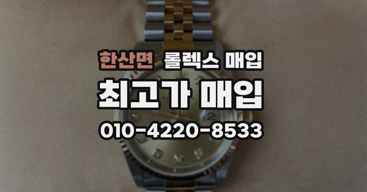 한산면 롤렉스 매입