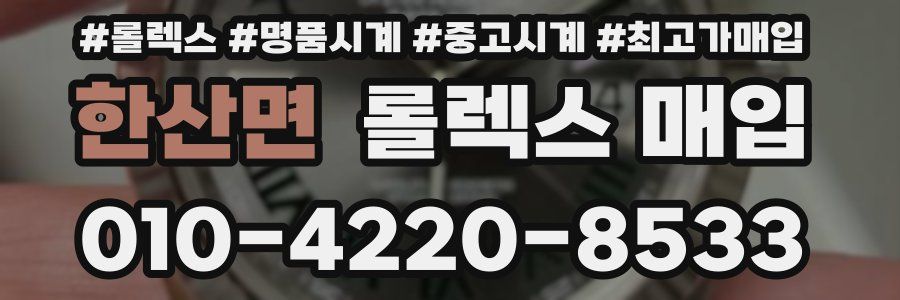 한산면 롤렉스 매입