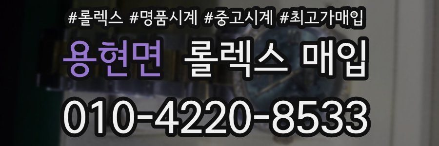 용현면 롤렉스 매입