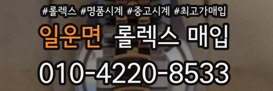 일운면 롤렉스 매입
