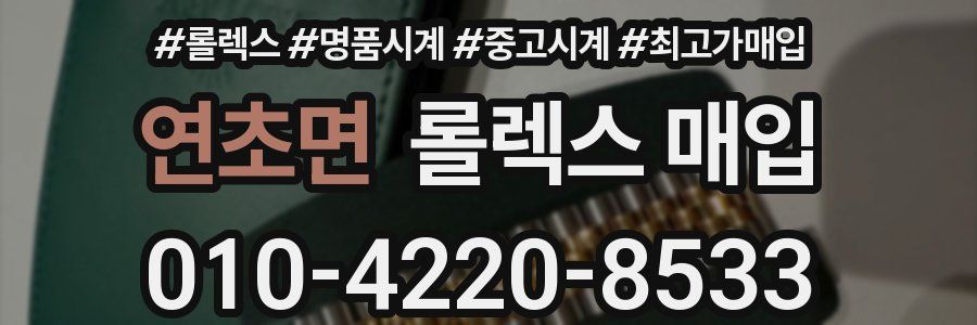 연초면 롤렉스 매입