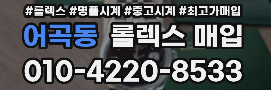 어곡동 롤렉스 매입