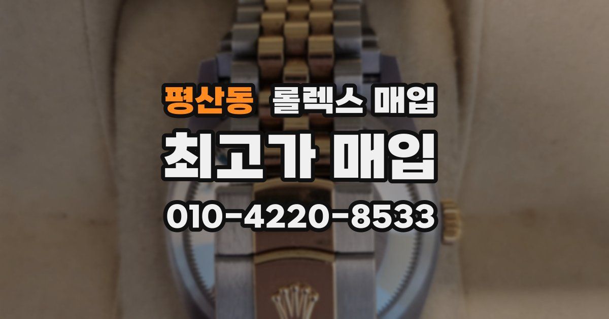 평산동 롤렉스 매입