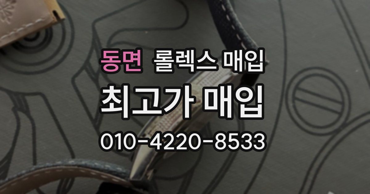 동면 롤렉스 매입