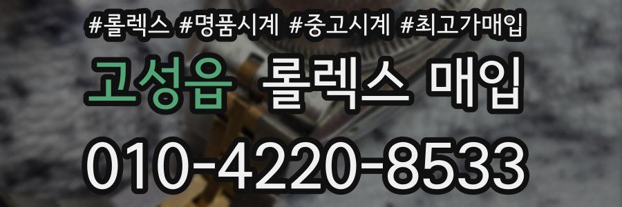 고성읍 롤렉스 매입