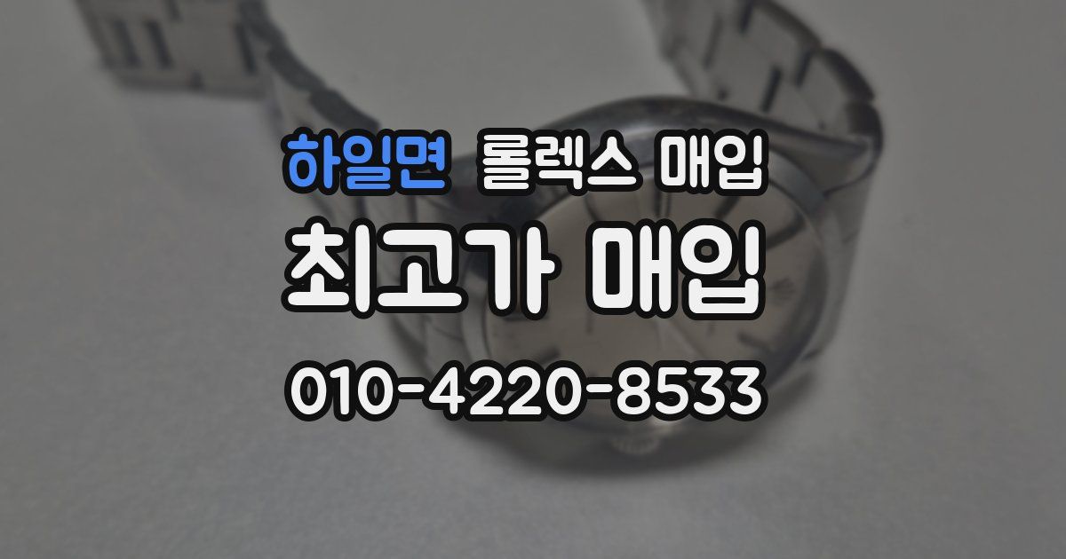 하일면 롤렉스 매입