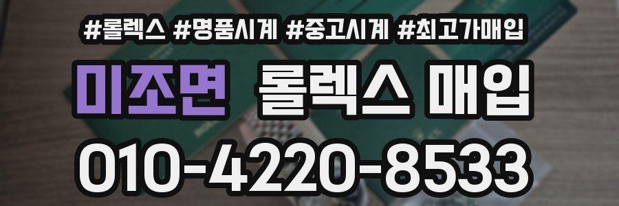 미조면 롤렉스 매입