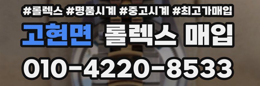 고현면 롤렉스 매입