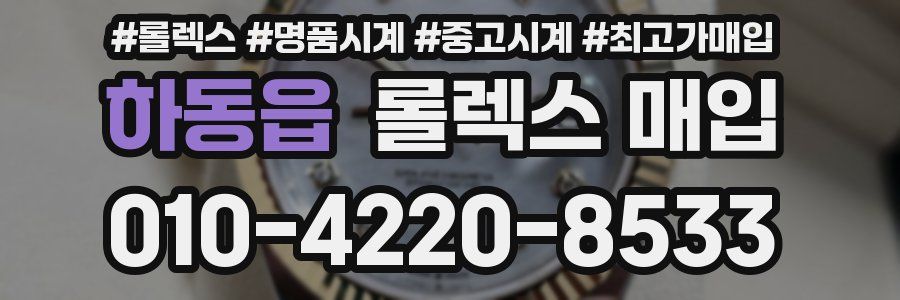 하동읍 롤렉스 매입