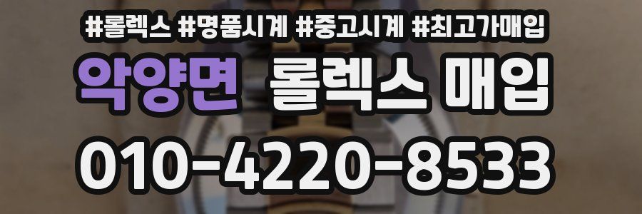 악양면 롤렉스 매입