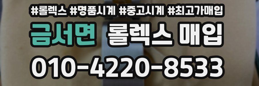 금서면 롤렉스 매입