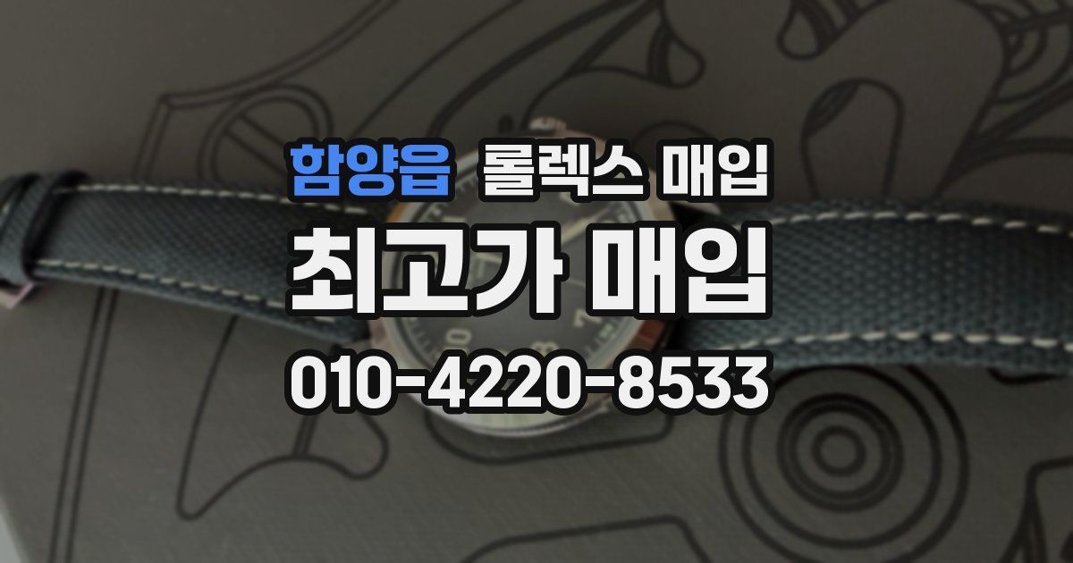 함양읍 롤렉스 매입