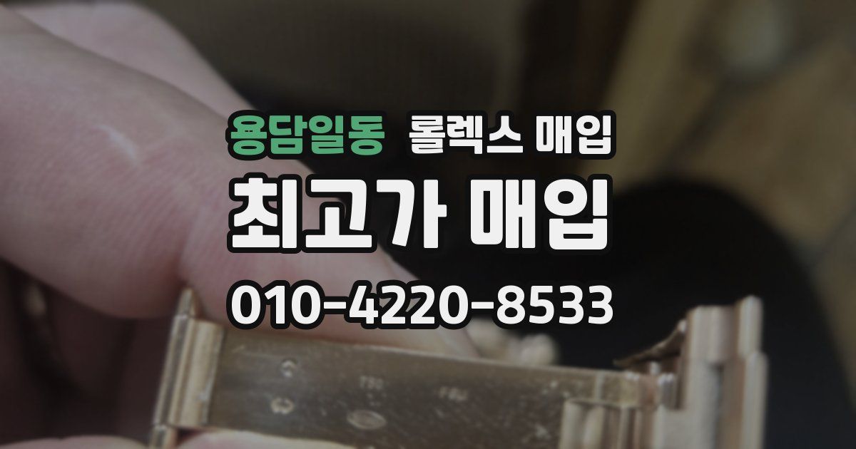 용담일동 롤렉스 매입