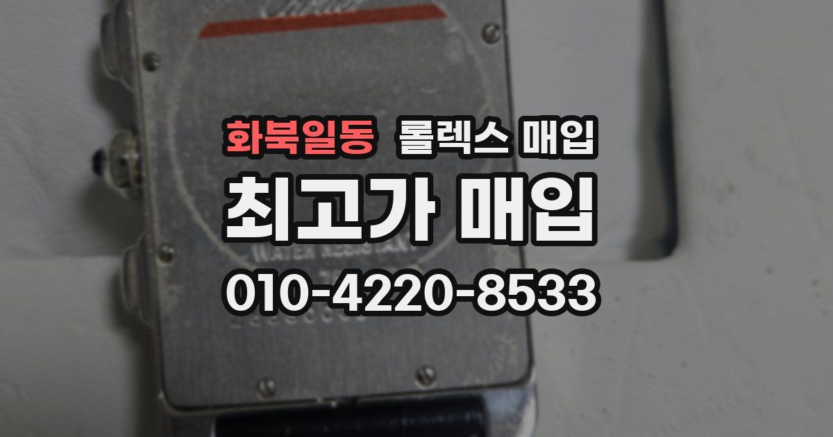 화북일동 롤렉스 매입