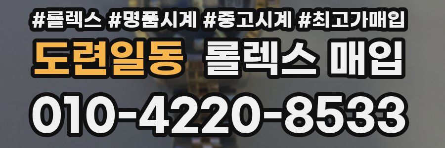 도련일동 롤렉스 매입