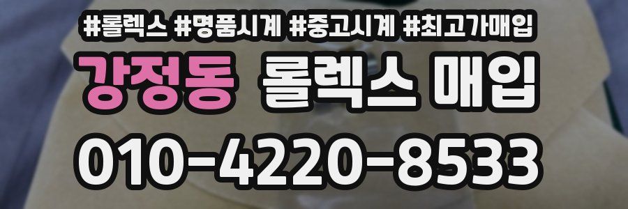 강정동 롤렉스 매입