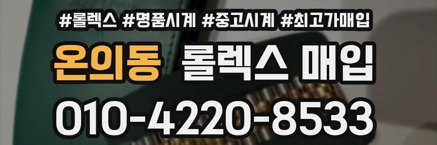 온의동 롤렉스 매입
