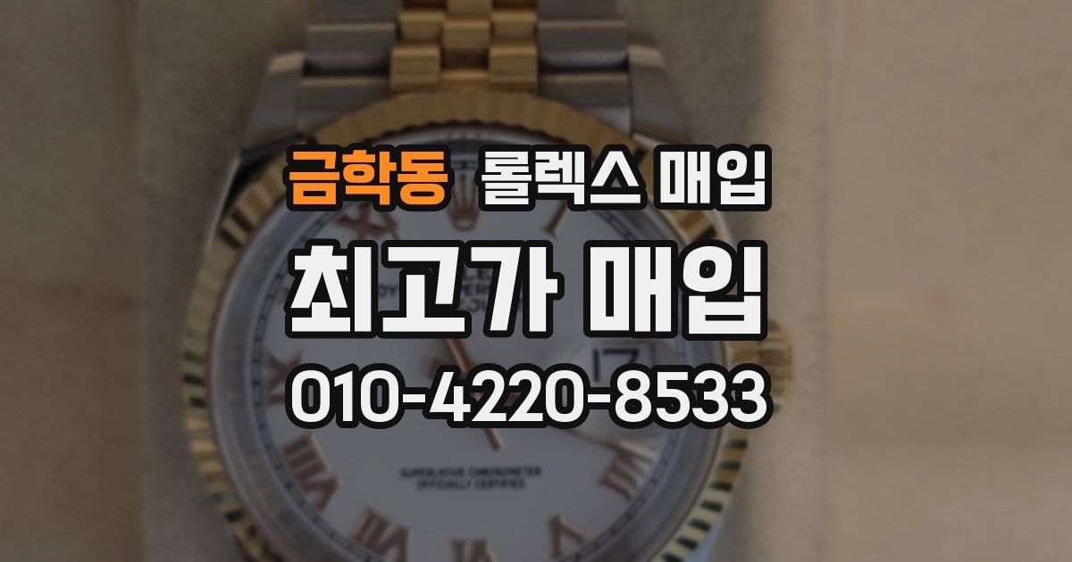 금학동 롤렉스 매입