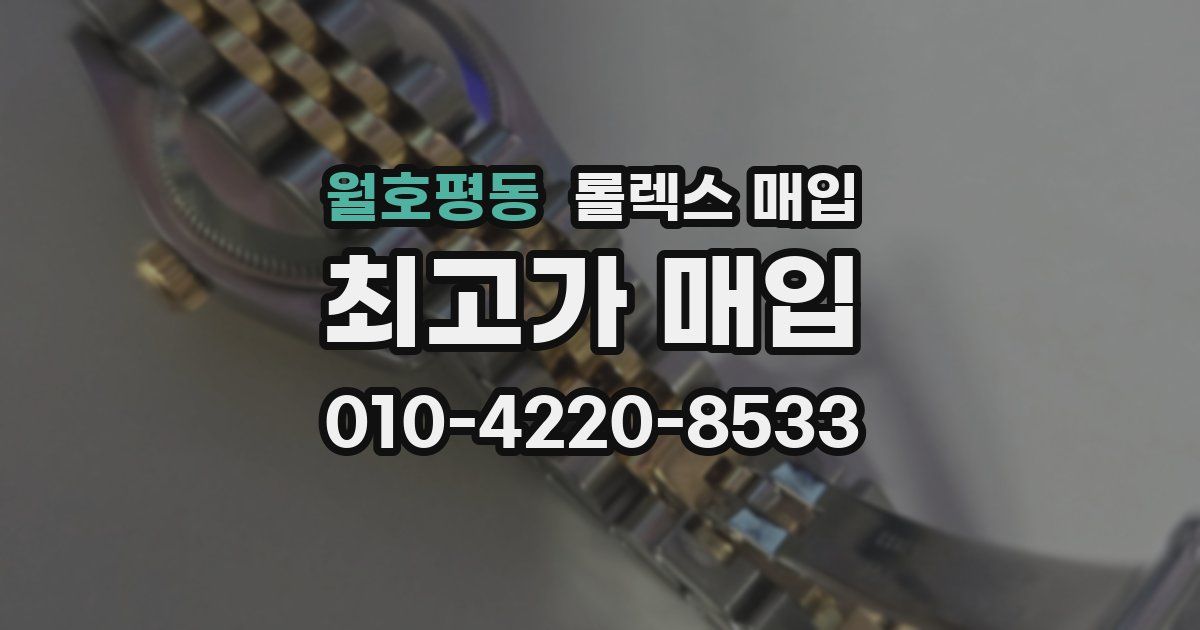 월호평동 롤렉스 매입