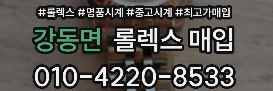 강동면 롤렉스 매입